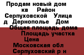 Продам новый дом 358 кв. › Район ­ Серпуховской › Улица ­ д. Дернополье › Дом ­ 60 › Общая площадь дома ­ 358 › Площадь участка ­ 15 › Цена ­ 6 000 000 - Московская обл., Серпуховский р-н, Дернополье д. Недвижимость » Дома, коттеджи, дачи продажа   . Московская обл.